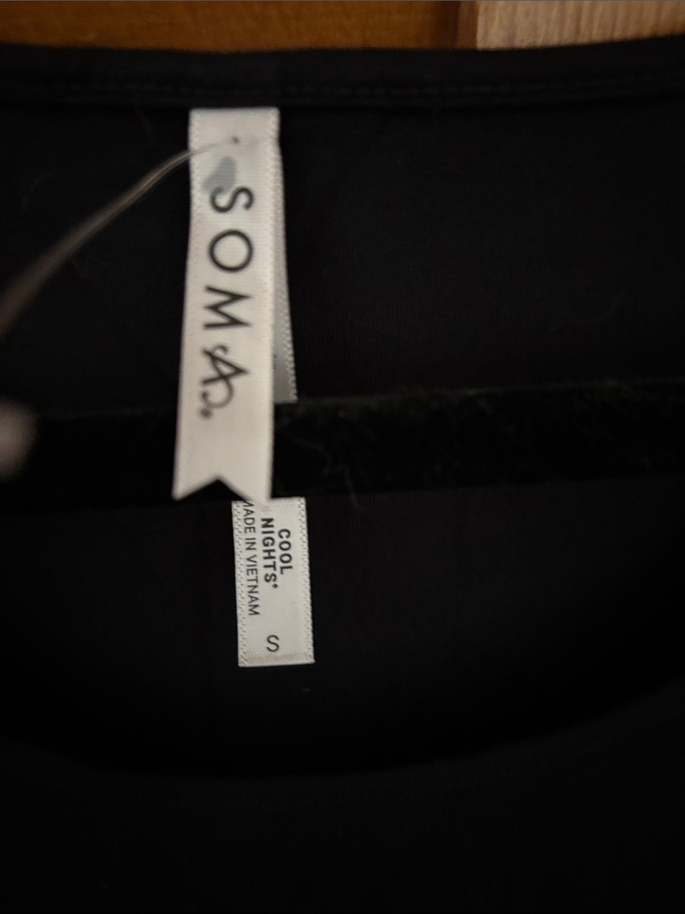 Soma Black Long-Sleeve Scoop Neck Top - Picture 2 of 4